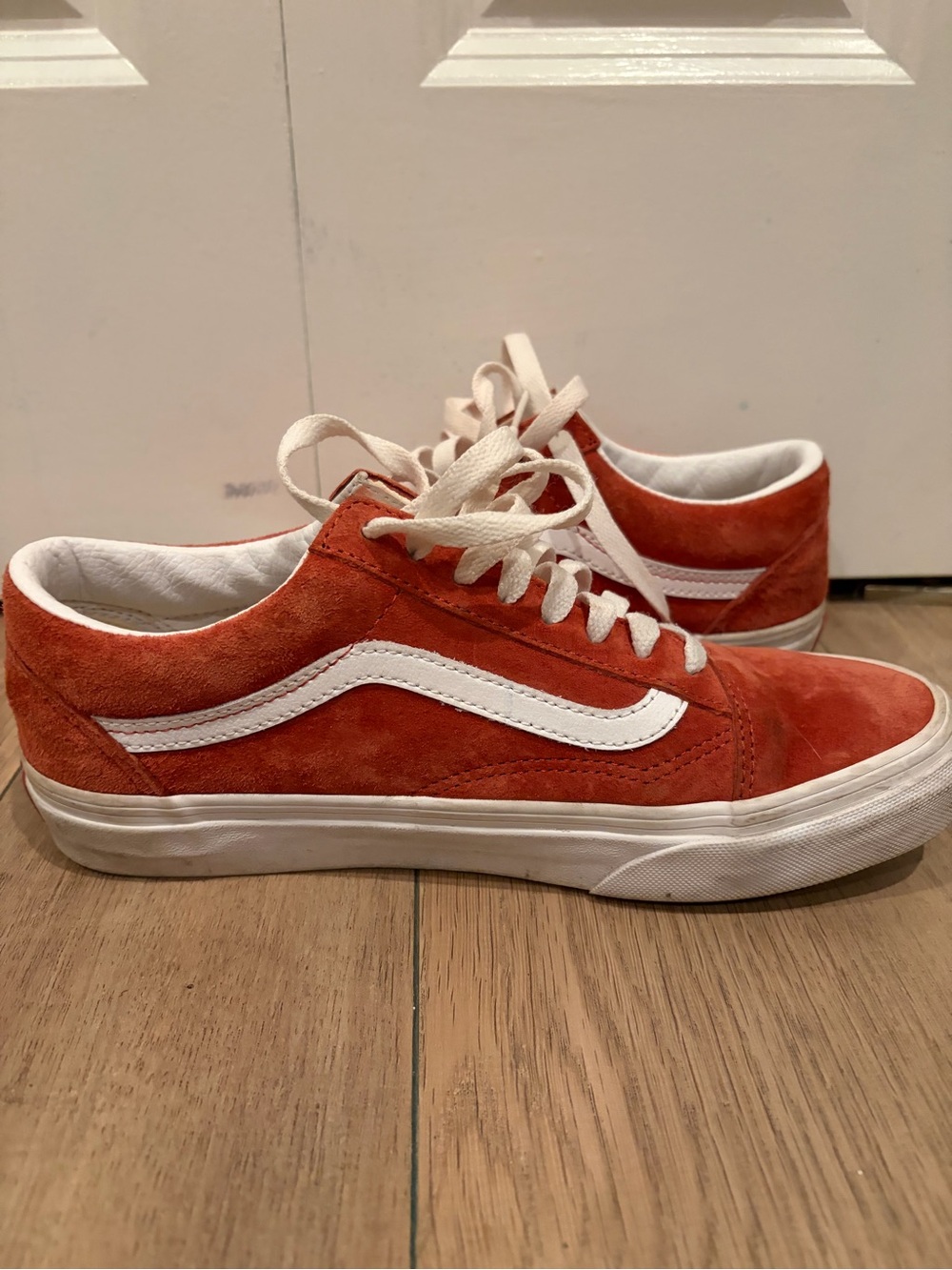 Vans Old Skool Suede Sneakers - Burnt Orange & White